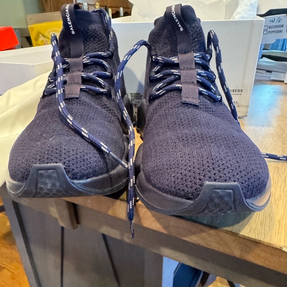 Balenciaga Navy Blue Sneakers